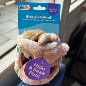 Outward Hound Plush Hide & Seek Toy - Brown and Green